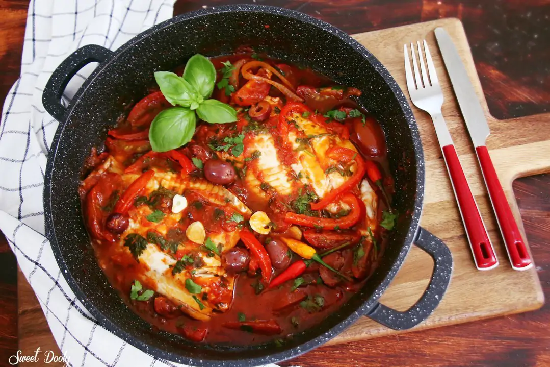 פילה אמנון ברוטב עגבניות ים תיכוני